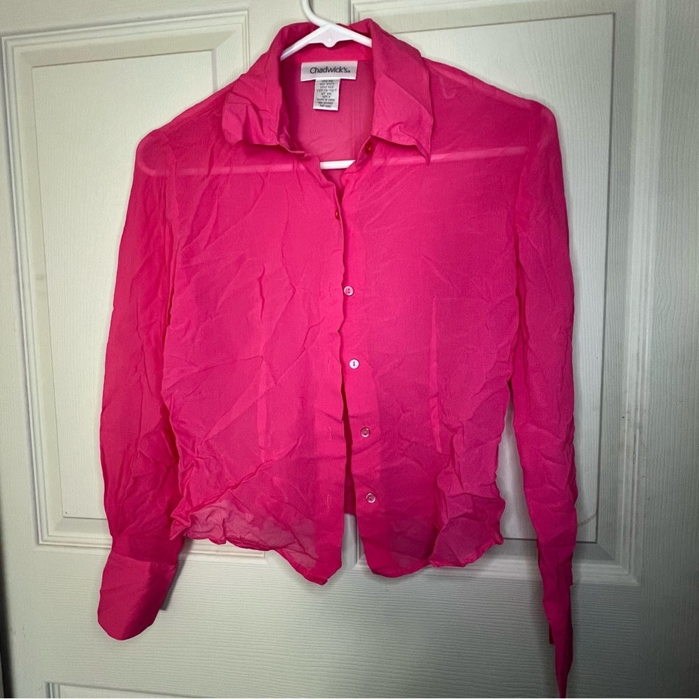 Not for sale-Chadwick's Pure Hot Silk long sleeve size 4 but runs small.